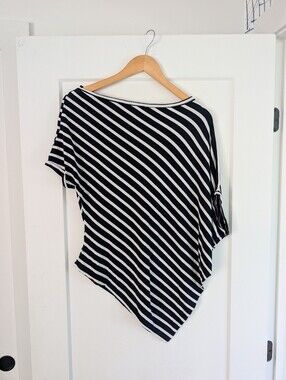 Asymmetrical Striped Top | Made In Canada